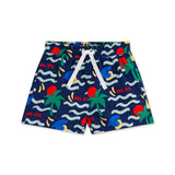 Petit Bateau Baby Bel Ete Print Swim Trunks ~ Navy Multi