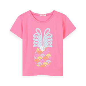 Billieblush Pineapple s/s Tee 7-12 ~ Pink