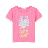 Billieblush Pineapple s/s Tee 7-12 ~ Pink