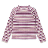 Mayoral Girls Ribbed Mock Neck l/s Top ~ Violet Mix