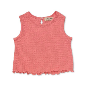 Petite Hailey Amy Textured Tank Top & Pants Set ~ Coral