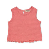 Petite Hailey Amy Textured Tank Top & Pants Set ~ Coral