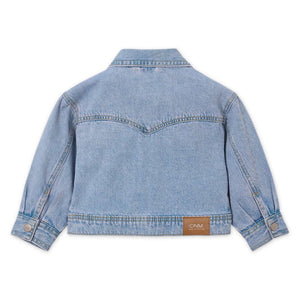 Mayoral Girls Denim Jacket ~ Light Wash
