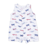 Angel Dear Sleeveless Muslin Shortie Romper ~ Vintage Planes