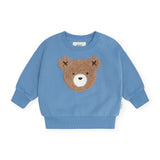 Huxbaby Furry Hux Sweatshirt & Hux Track Pants Set ~ Bright Blue