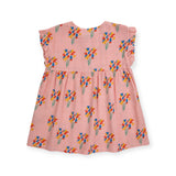 Bobo Choses Baby Woven Dress ~ Fireworks/Pink