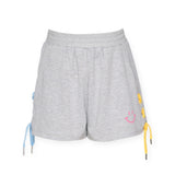 Hannah Banana Smiley Sweatshirt & Shorts w/ Drawstrings Set ~ Gray