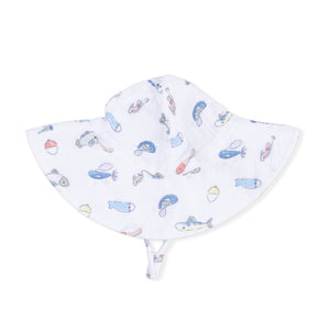 Angel Dear Wide Brim Muslin Sunhat ~ Fishing Lures
