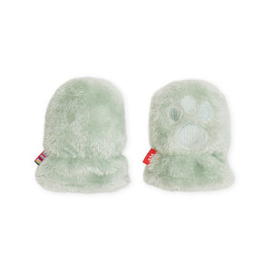Magnetic Me Minky Bear Mittens ~ Soft Spruce
