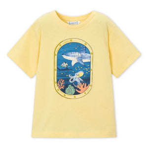 Mayoral Boys Ocean Window T-shirt ~ Lemon