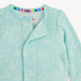 Magnetic Me Waffle Romper ~ Blue Polaris