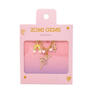 Tiny Treats & Zomi Gems Ballet Multi Charm Necklace