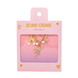Tiny Treats & Zomi Gems Ballet Multi Charm Necklace