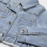 Mayoral Girls Denim Jacket ~ Light Wash