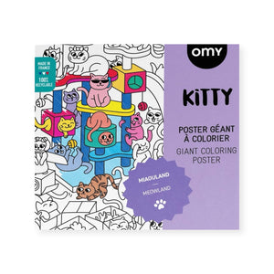 Omy Giant Coloring Poster ~ Kitty