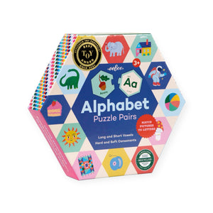 eeBoo Alphabet Hexagon Puzzle Pairs