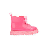 Mini Melissa Coturno Combat Boot ~ Pink Glitter