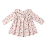 Quincy Mae Ruffle Collar l/s Dress ~ Garden/Lilac