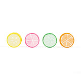 Twee Citrus Slices Handmade Sidewalk Chalk