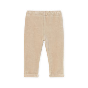 Mayoral Baby Boy Ribbed Velour Pants ~ Cereal