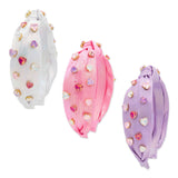Bari Lynn Jeweled Heart Knot Headband
