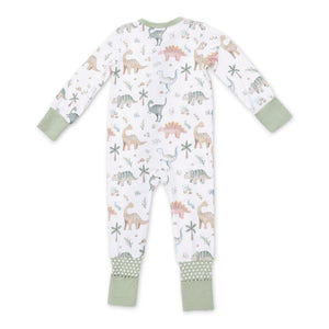 Angel Dear 2 Way Zipper Convertible Romper ~ Sweet Baby Dinos