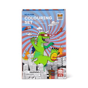 Tiger Tribe 3D Coloring Set ~ Sci Fi Fun