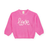 Sweet Wink Baby Knit Love Sweater ~ Bubblegum Pink