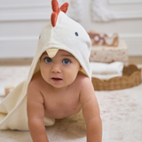 Elegant Baby Hooded Bath Wrap ~ Rooster