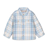 Mayoral Baby Boy Sherpa Lined Check Overshirt ~ Blue