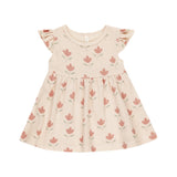 Quincy Mae Baby Flutter Sleeve Dress ~ Tulips