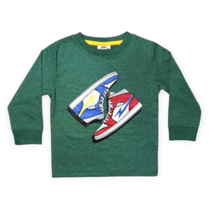 Mish Kickin' It l/s Tee ~ Hunter