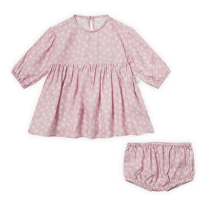 Stella McCartney Baby Girl Stars & Flowers l/s Dress ~ Pink