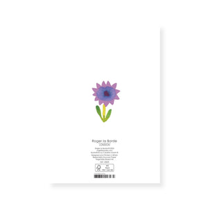 Roger La Borde New Baby Flowers Baby Card