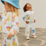 Molo Baby Brody Knit Cardigan & Sol Knit Pants Set ~ Wave Crest