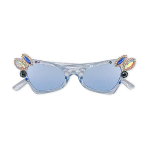 Bari Lynn Retro Jeweled Sunglasses