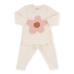 Oh Baby! Rounded Daisy 2pc Set ~ Natural