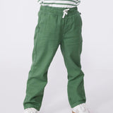 Petit Bateau Boys Drawstring Pants ~ Green