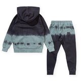 Munster Kids Mudtrap Zip Hoodie & Trapdoor Sweatpants Set ~ Black/New Green