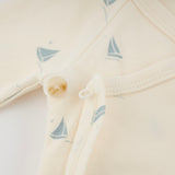 Oh Baby! Mini Sailboats Kimono Set ~ Milk/Sky