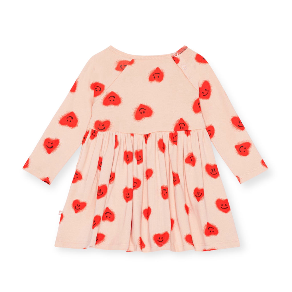 Molo Baby Charmaine l/s Dress ~ Red Hearts