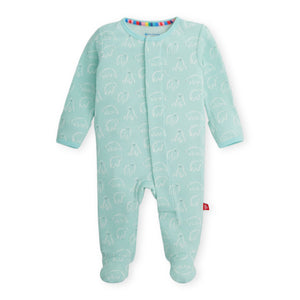 Magnetic Me Waffle Footie ~ Blue Polaris