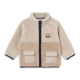 Mayoral Baby Boy Sherpa Jacket ~ Dark Taupe