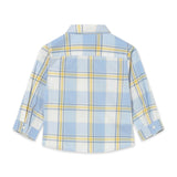 Mayoral Baby Boy l/s Check Button Down Shirt ~ Rain