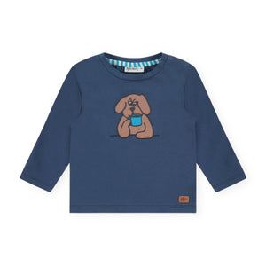 Babyface Baby Boy l/s T-Shirt ~ Dog/Blue
