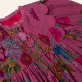 Oilily Girls Douce Botanique Dress ~ Red Violet