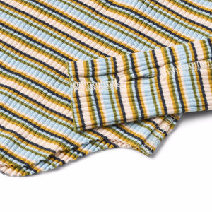 Molo Rochelle l/s Ribbed Top 7-12 ~ Forest Stripe