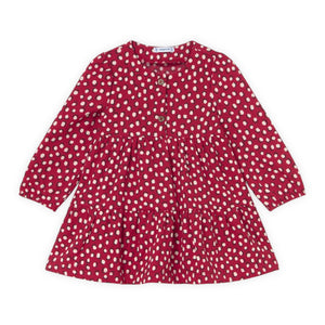 Mayoral Baby Girl Dot Dress ~ Red/White