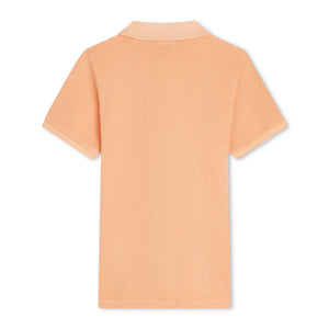 Scotch & Soda Boys Garment-Dyed Pique Polo ~ Coral Sands
