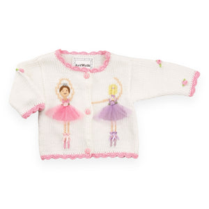Artwalk Knit Cardigan & Hat Set ~ Le Ballet/Ivory